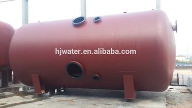 A23 パーソナライズされた砂フィルター 横向の炭素鋼エポキシ塗料容器 パネウマティックバタフライバルまたは電気バタフライ