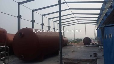 A23 パーソナライズされた砂フィルター 横向の炭素鋼エポキシ塗料容器 パネウマティックバタフライバルまたは電気バタフライ