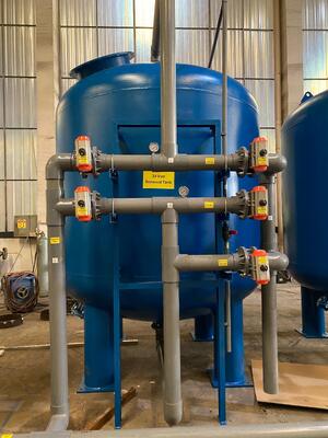 石英砂水処理アクセサリー、0.05MPa - 0.07MPa圧力ステンレス鋼フィルターハウジング