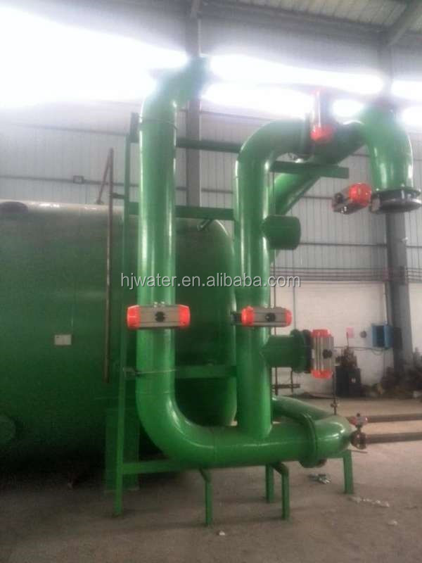 A23 パーソナライズされた砂フィルター 横向の炭素鋼エポキシ塗料容器 パネウマティックバタフライバルまたは電気バタフライ 2