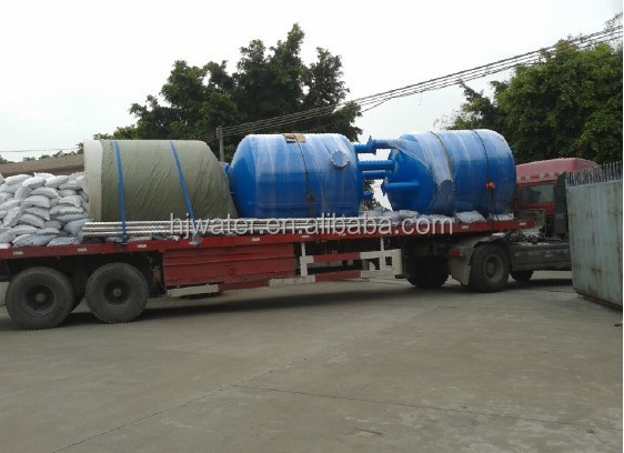 A23 パーソナライズされた砂フィルター 横向の炭素鋼エポキシ塗料容器 パネウマティックバタフライバルまたは電気バタフライ 12